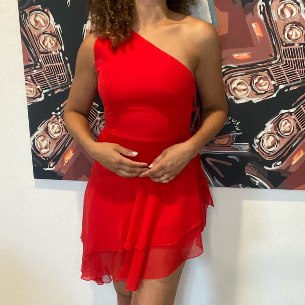 Alice and Olivia Red Mini dress